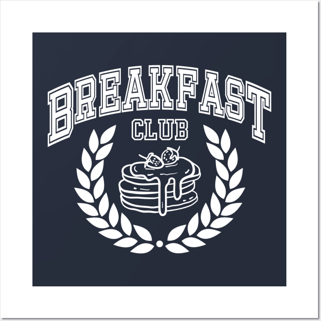 Breakfast Club, Boho Foodie Lover, Funny Pancakes Wall Art by WaBastian